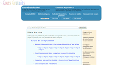 Desktop Screenshot of plan-du-site.coursgratuits.net