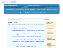 Tablet Screenshot of plan-du-site.coursgratuits.net