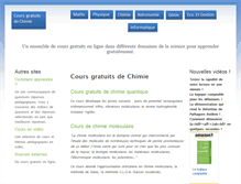 Tablet Screenshot of chimie.coursgratuits.net