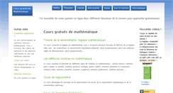 Desktop Screenshot of mathematique.coursgratuits.net