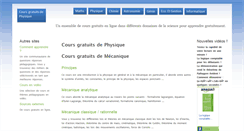 Desktop Screenshot of physique.coursgratuits.net