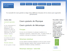 Tablet Screenshot of physique.coursgratuits.net